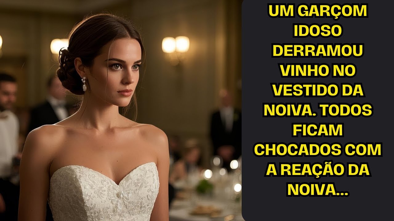 Um Garçom Idoso Derramou Vinho No Vestido Da Noiva. Todos Ficam Chocados Com A Reação Da Noiva...