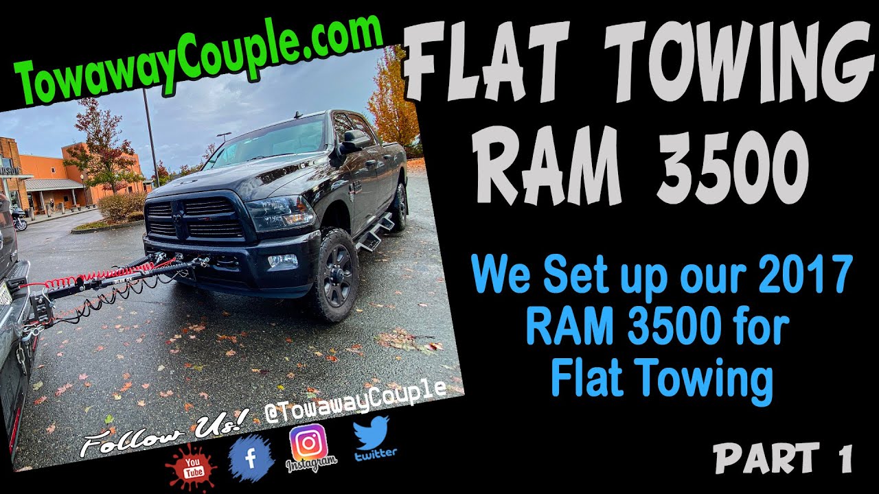 Буксировка нашего Ram 3500 на жесткой сцепке. Что мы установили: Blue Ox, Demco, Brake Buddy.