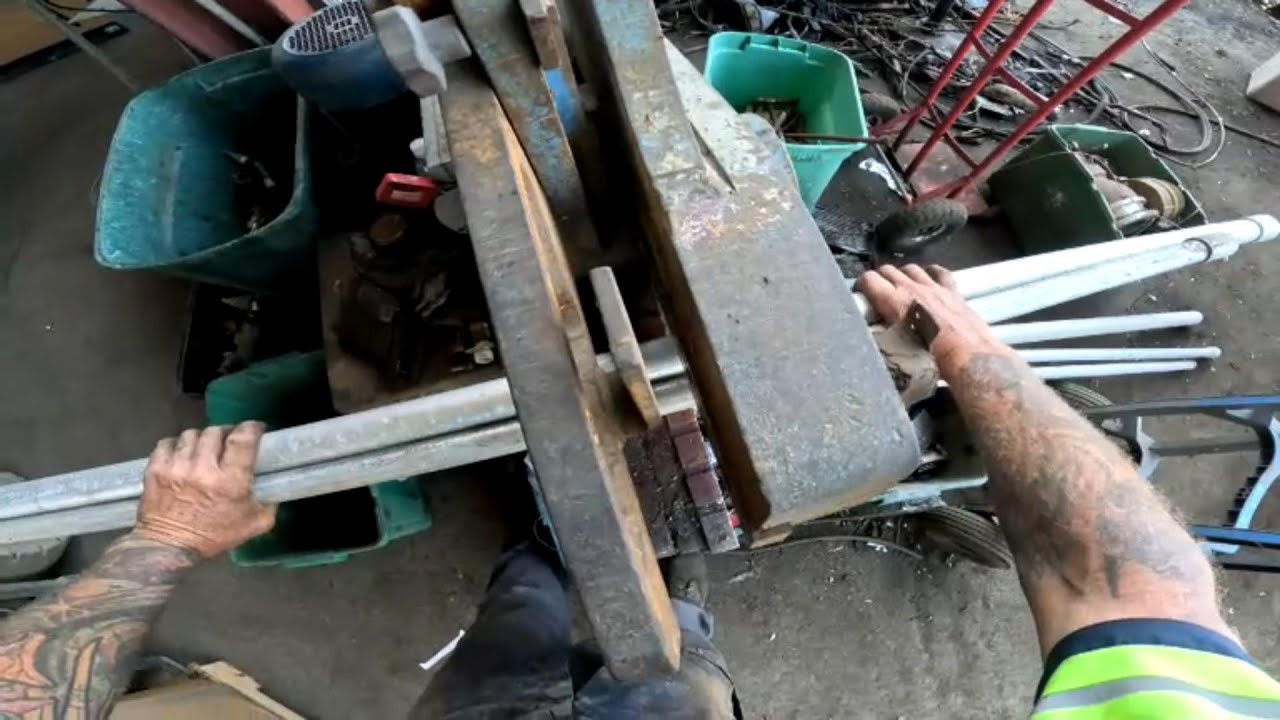 IT JUST NEEDS A LITTLE LOVE #steel #iron #shear #recycle #recycling #copper #crushing #scrap #brass