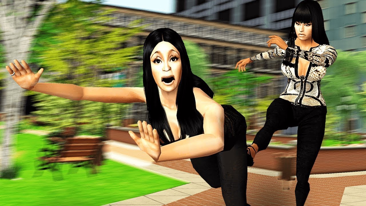 Nicki and Cardi B at the Park