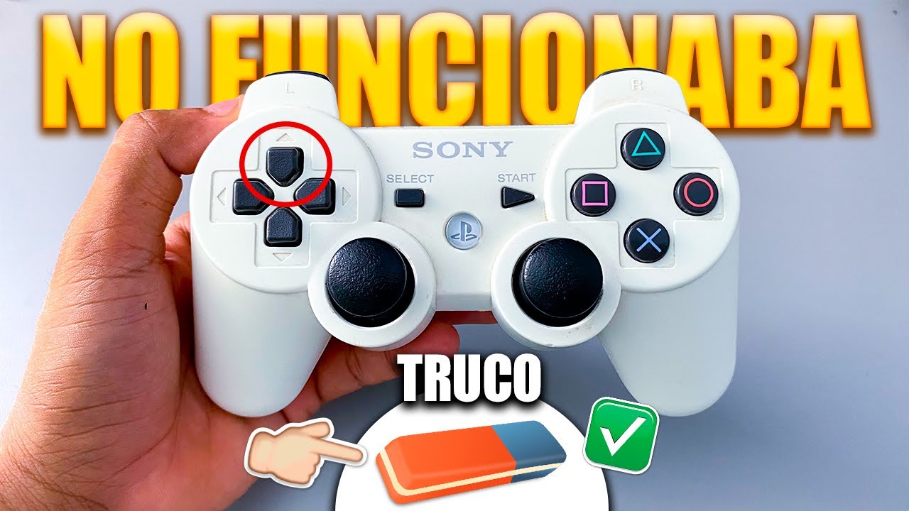REPARÉ MI MANDO de PS3 con una GOMA PARA BORRAR🚀