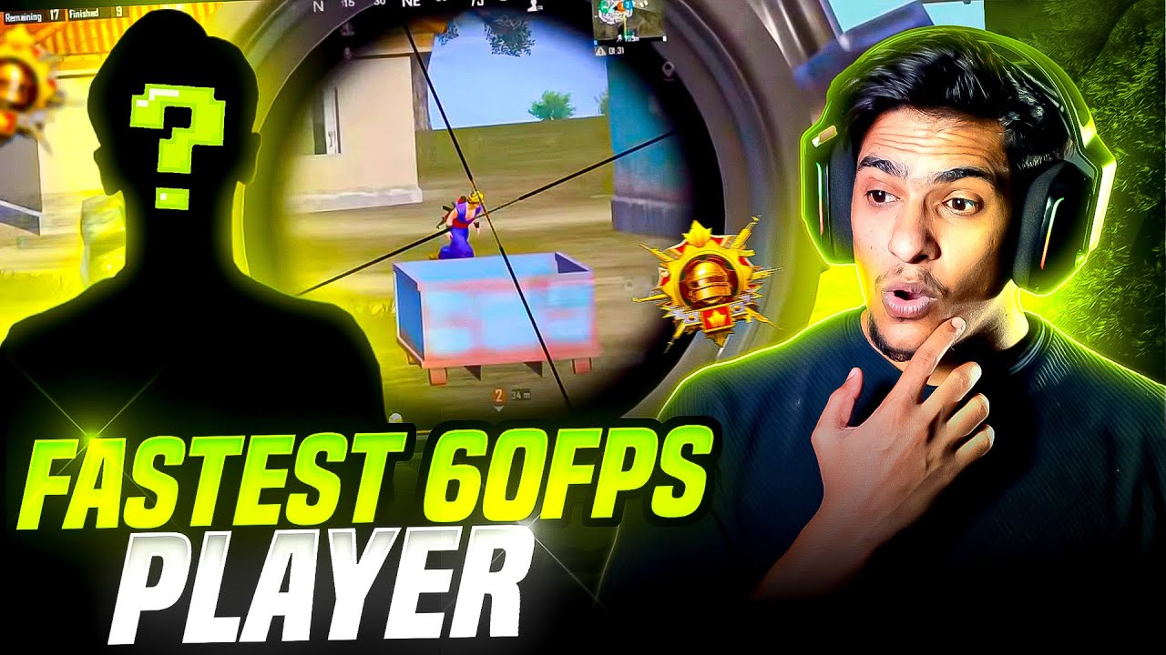 Fastest 60 FPS player in BGMI Plays like a hacker - Best Clutches in BGMI