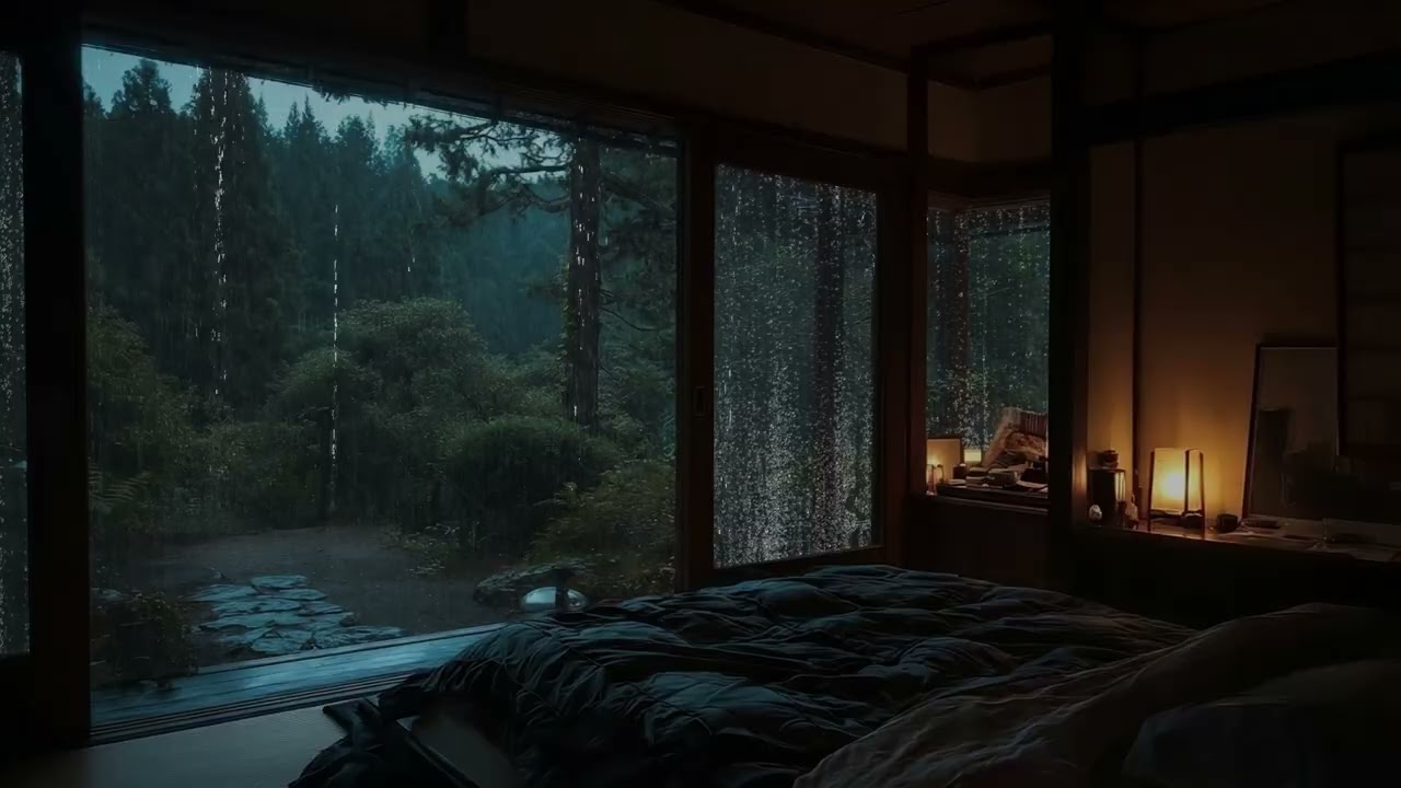 Peaceful Nights with Gentle Rain Sounds for Deep Relaxation | Calm Rain to Ease Sleeplessness
