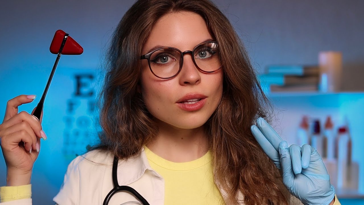 ASMR The Most Detailed CRANIAL NERVE EXAM You've Seen (Eye Exam,Hearing Test,Smell&Taste Etc)