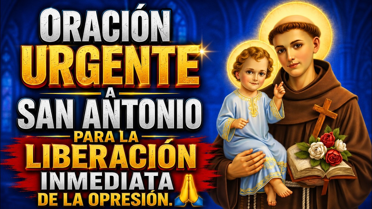 ORACIÓN URGENTE A SAN ANTONIO PARA LA LIBERACIÓN INMEDIATA DE LA OPRESIÓN.🙏