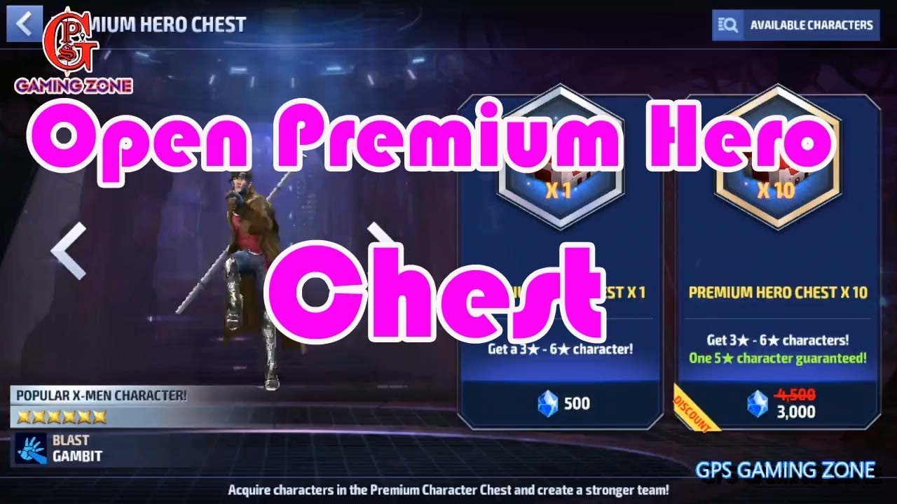 marvel future fight ( Open 11 premium hero chest )