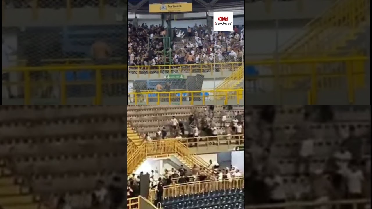 Cl&aacute;ssico entre Cear&aacute; e Fortaleza acaba em pancadaria entre torcidas | CNN ESPORTES