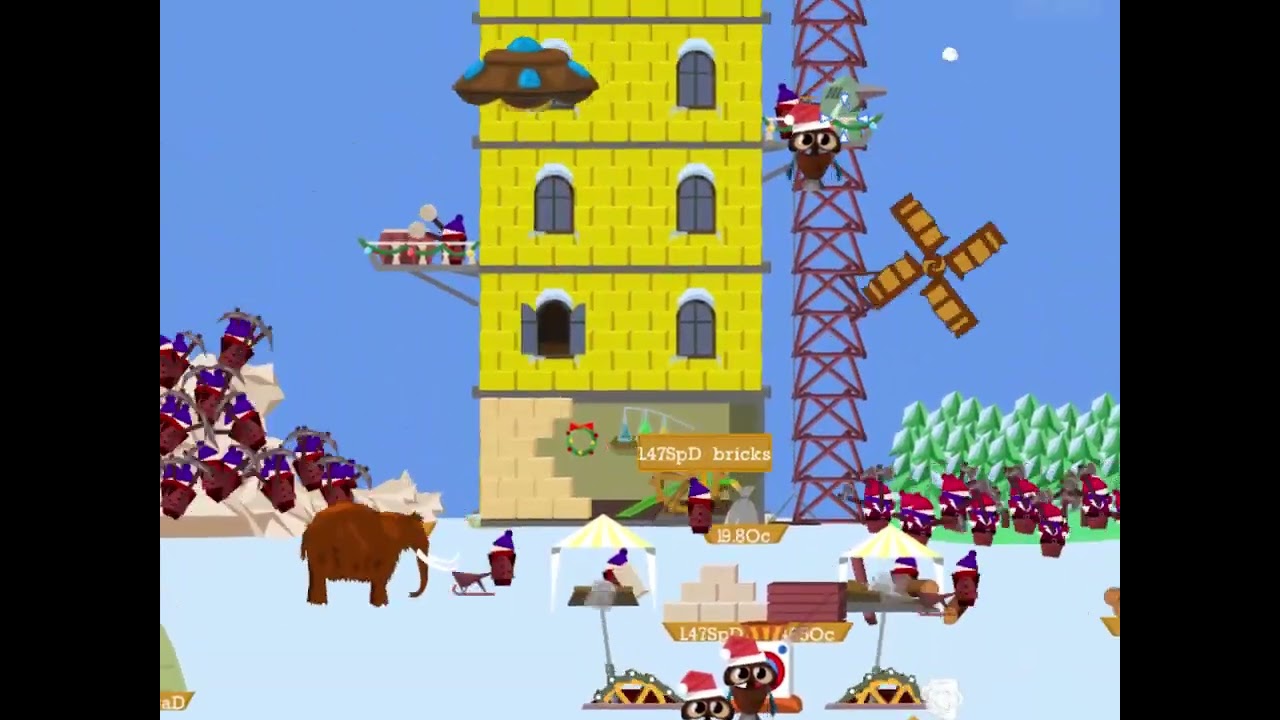 Idle Tower Builder update 1.4: 30 floors with content and winter visuals!