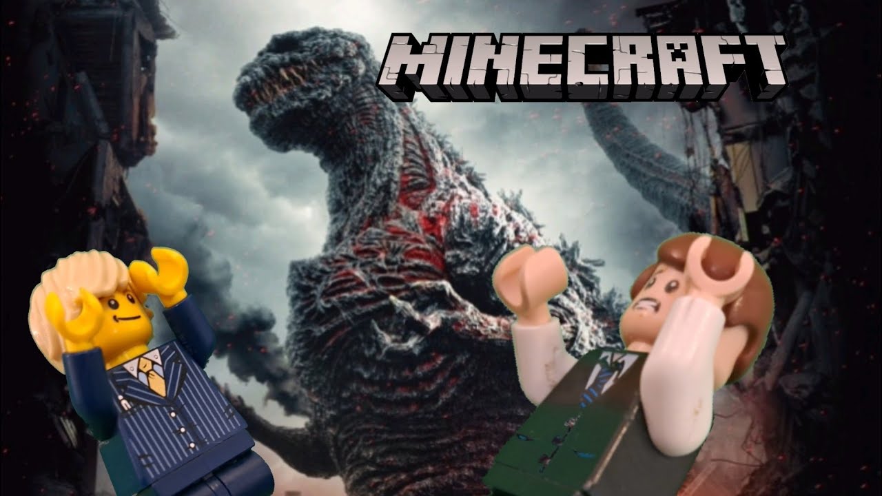 SHIN GODZILLA destroyed our city in Minecraft!!! (Minecraft GodzillaMultiplayer)