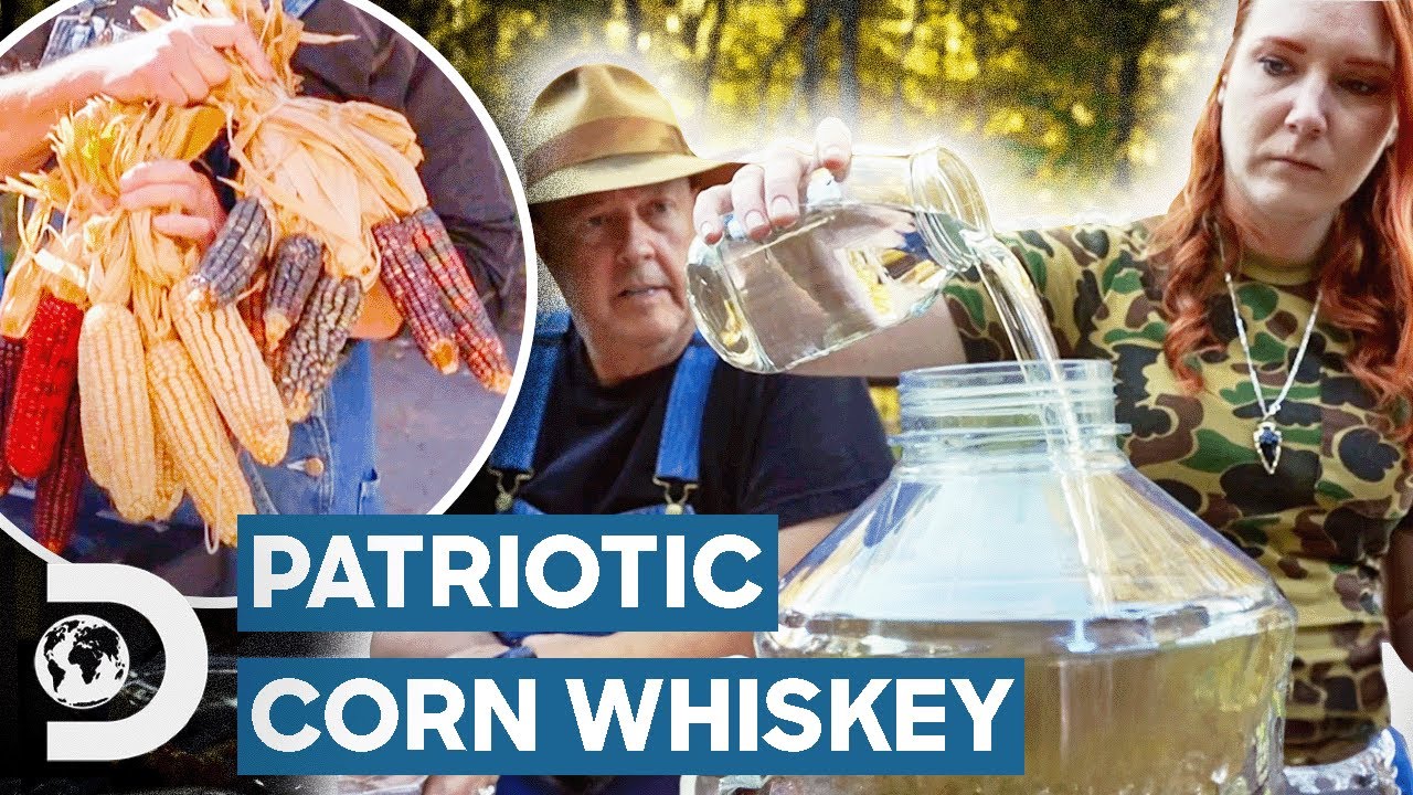 Patriotic Red, White & Blue Corn Whiskey! | Moonshiners