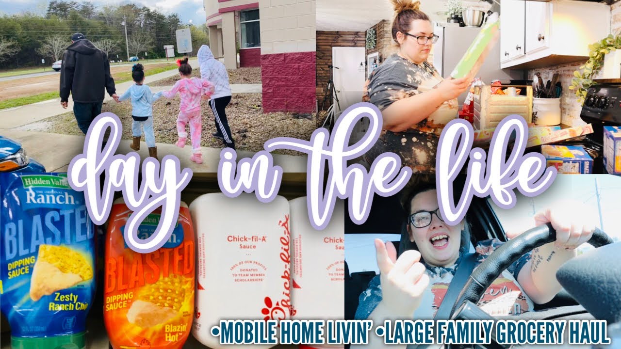 DAY IN THE LIFE | health update | mobile home livin | large family grocery haul | SPEND THE DAY W/ME