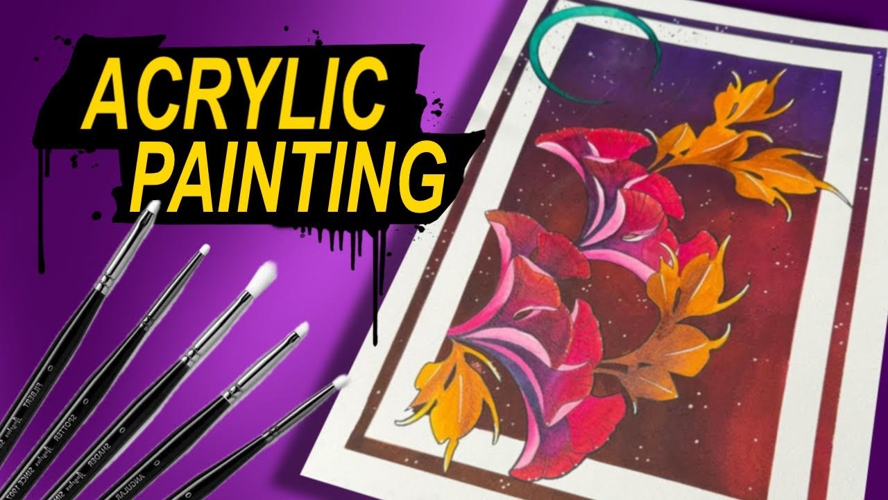 Hot To Paint Using Liquid Acrylics | DrewDrawz