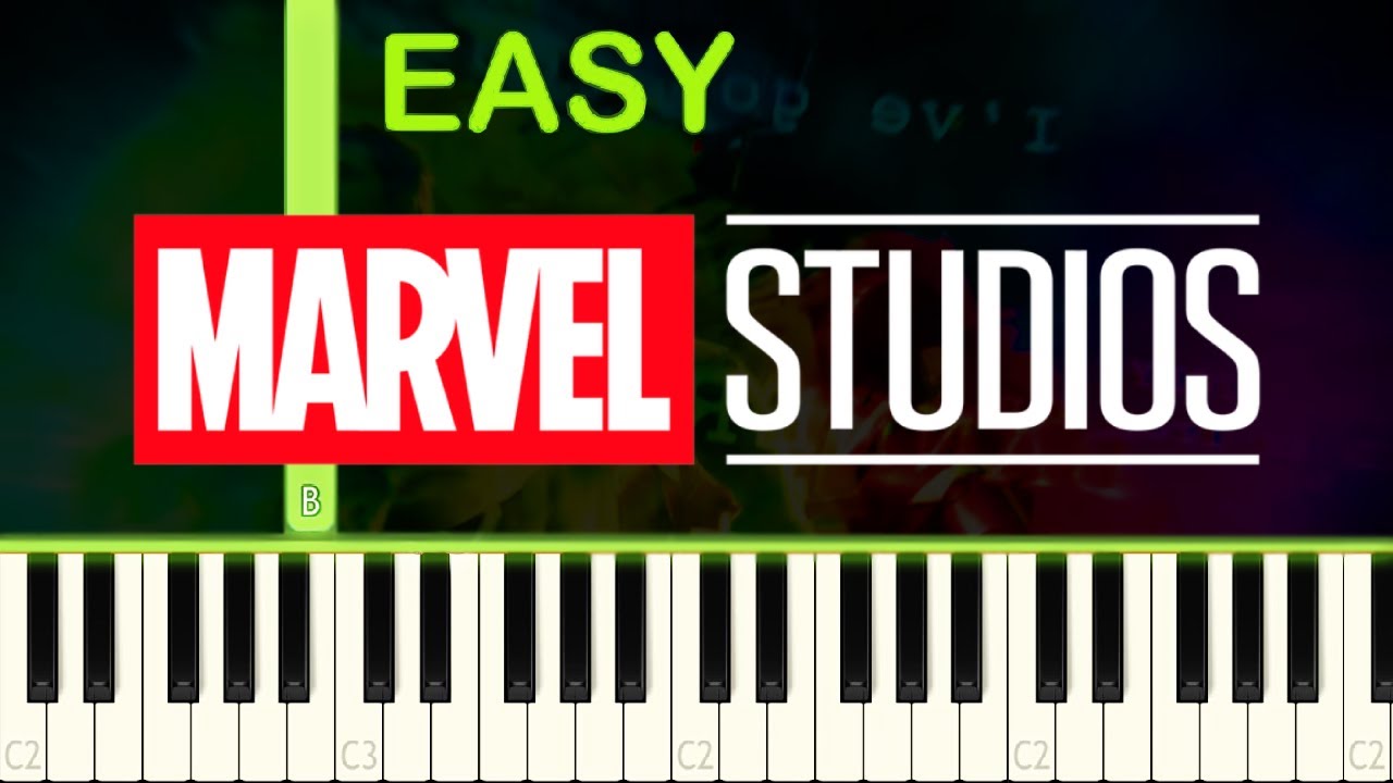 MARVEL STUDIOS | OPENING - EASY Piano Tutorial