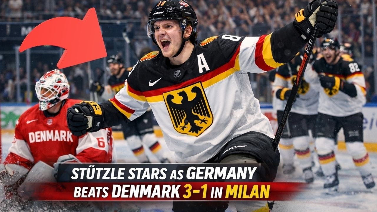 Stützle Stars as Germany Beats Denmark 3–1 in Milan