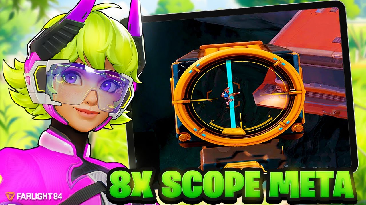 (32 KILLS) | The POWER of the 8x SCOPE | Solo v Squads in Farlight 84