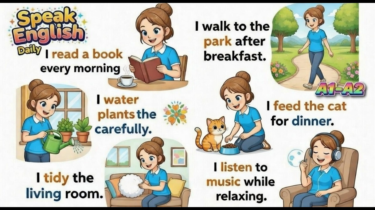 Speak English Every Day 🇺🇸 | 35 Common English Sentences for Daily Conversation 🗣️
