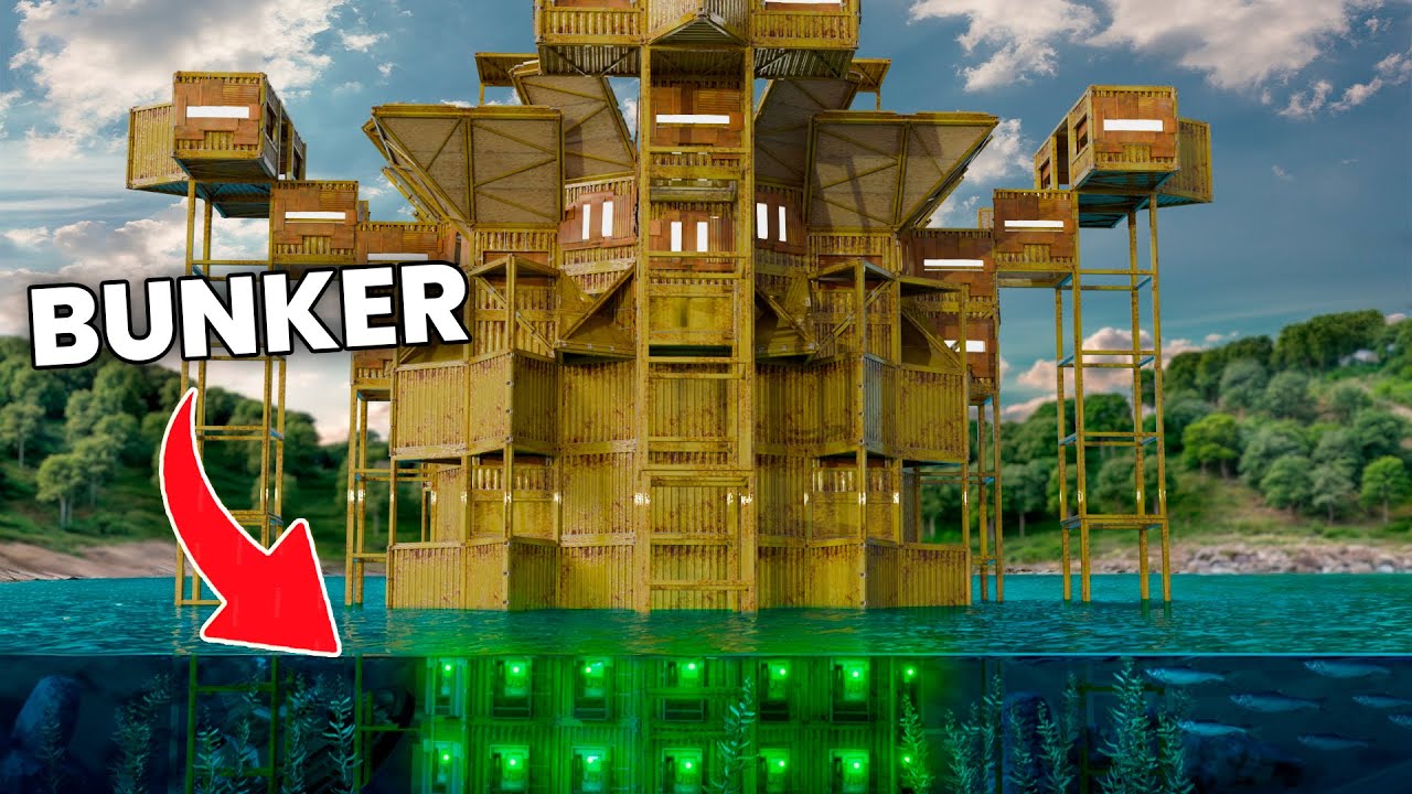 Construí uma FORTALEZA SUBAQUÁTICA no RUST