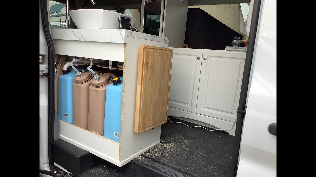 10. Kitchen Build in a Ford Transit Passenger Van