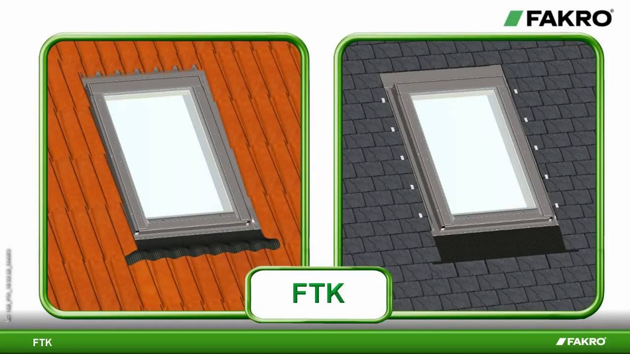 Instalación ventana para techo FTK de FAKRO