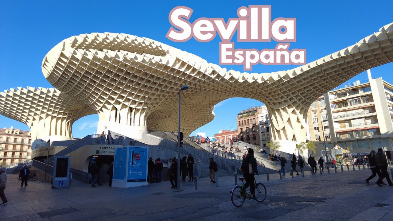 Sevilla, España 2023 | 4K Walking Tour | las Setas de Sevilla (Metropol Parasol)