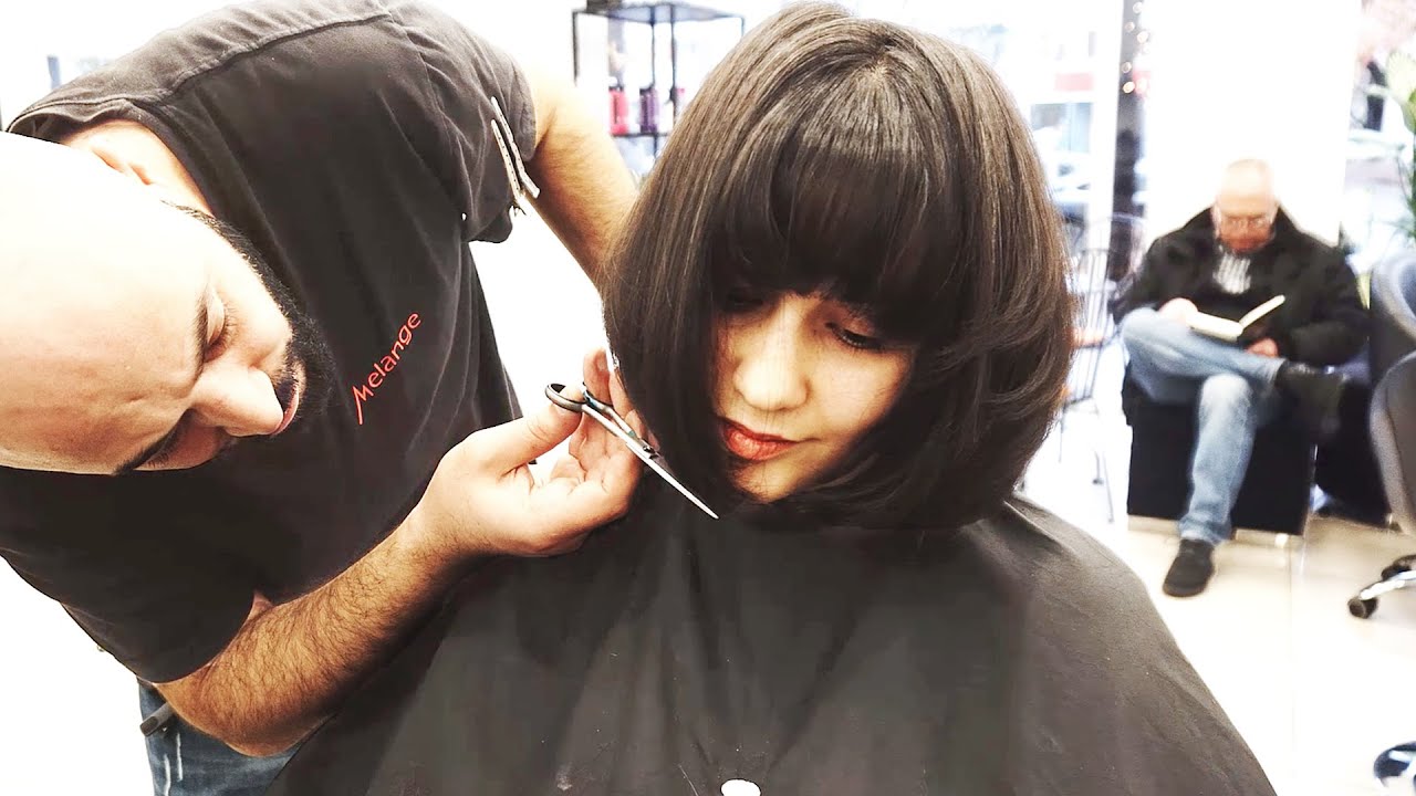 FRENCH HAIRSTYLE - SHORT BOB HAIRCUT WITH BANGS
