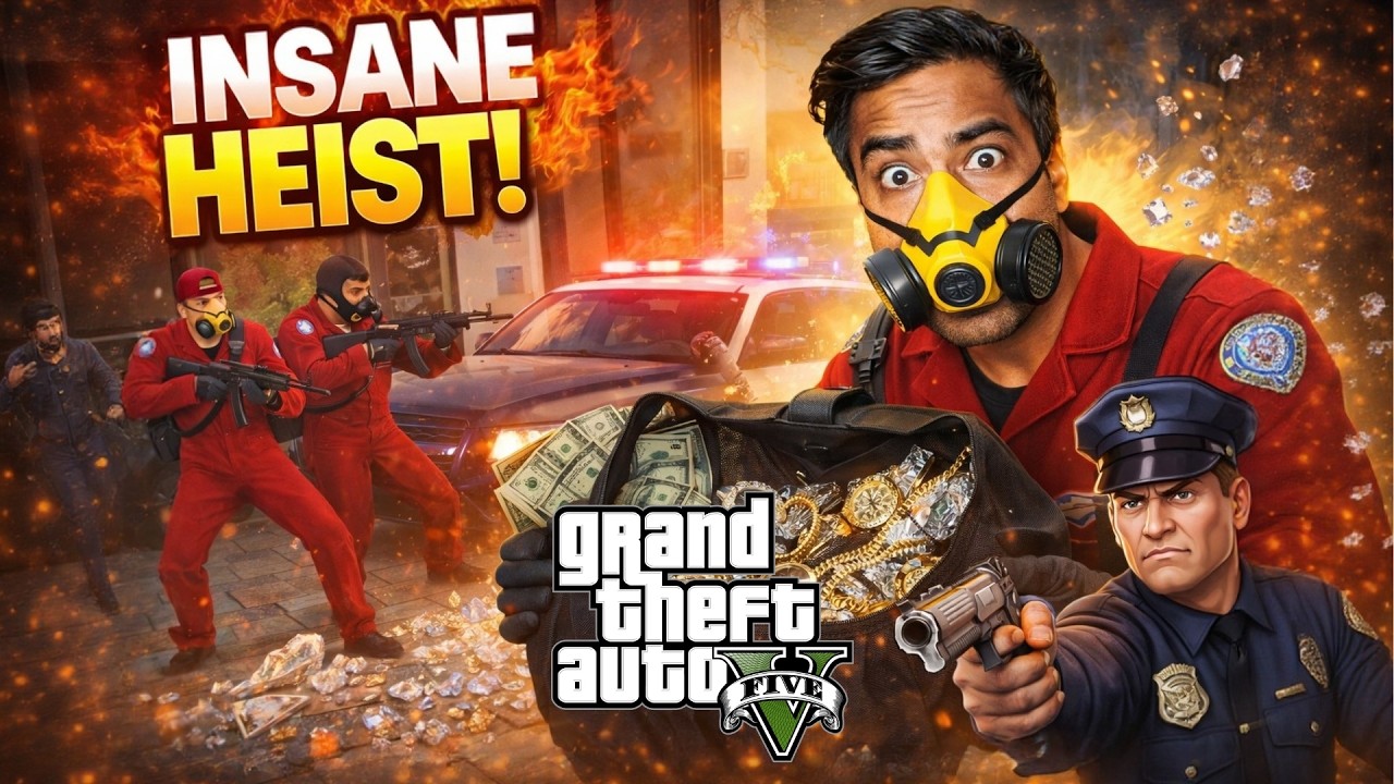 GTA 5 | My FIRST Jewellery Store Heist 😱💎 (Biggest Robbery!)
