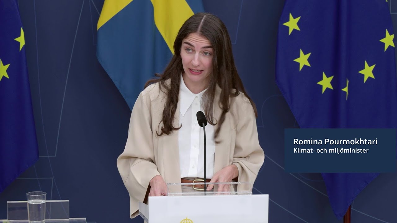Romina Pourmokhtari presenterade satsning f&ouml;r att minska utsl&auml;ppen i jordbruket 05 juni 2025