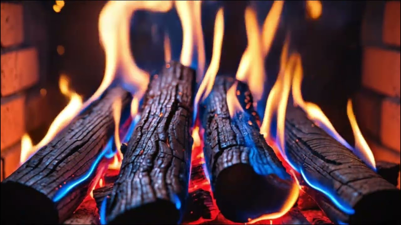 Hypnotic Blue Flame Fireplace for Relaxation and Sleep