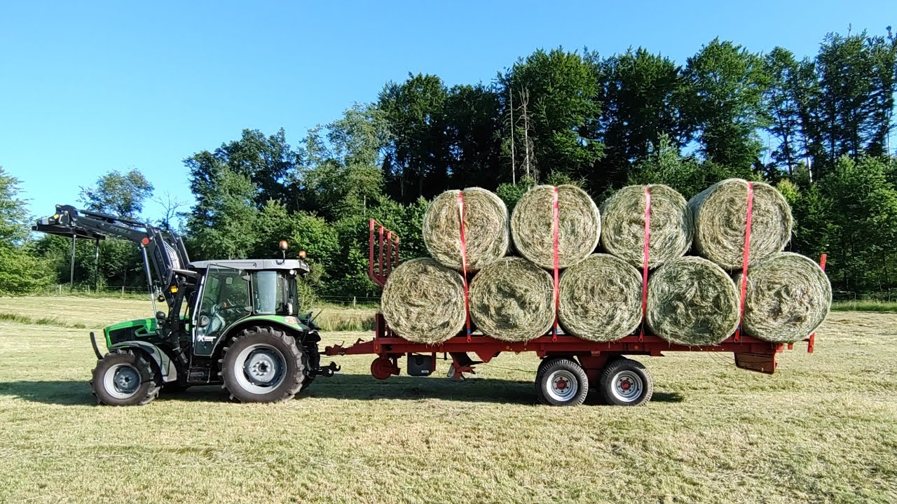 HEUZEIT im Hobbybetrieb 2025 - Pferdeheu in Rundballen