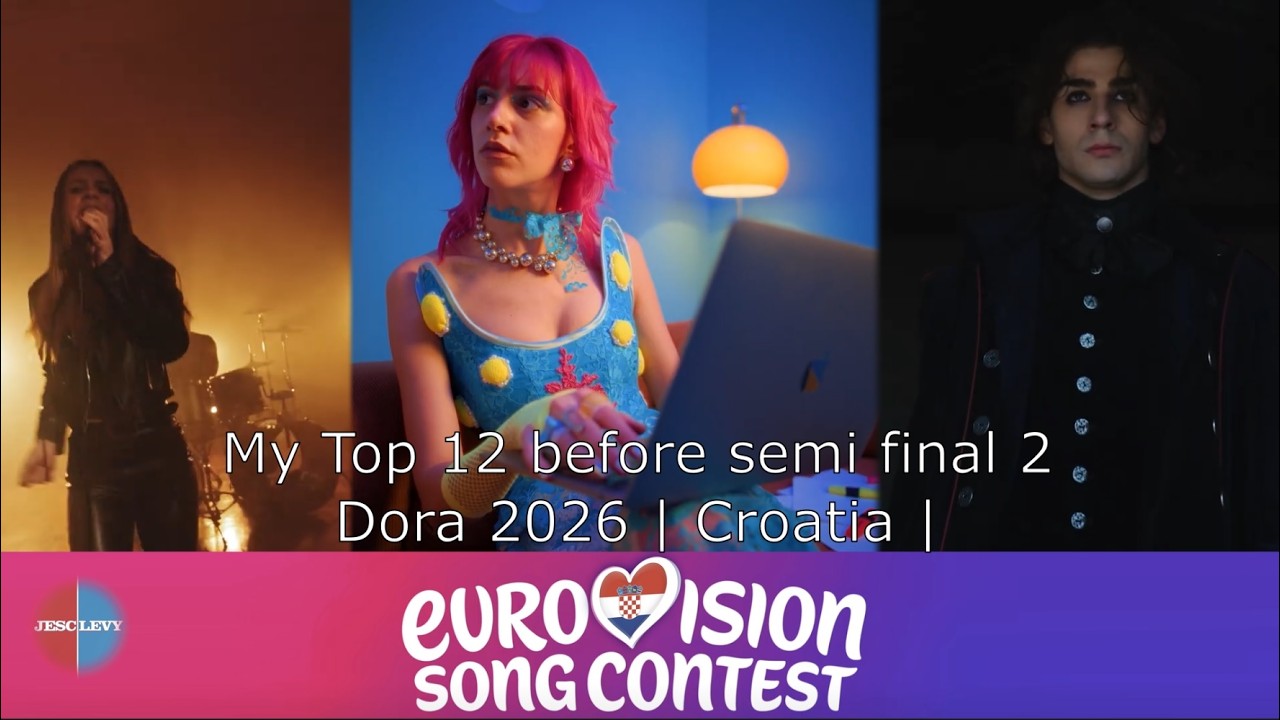 My Top 12 before semi final 2 | Dora 2026 | Croatia in ESC 2026