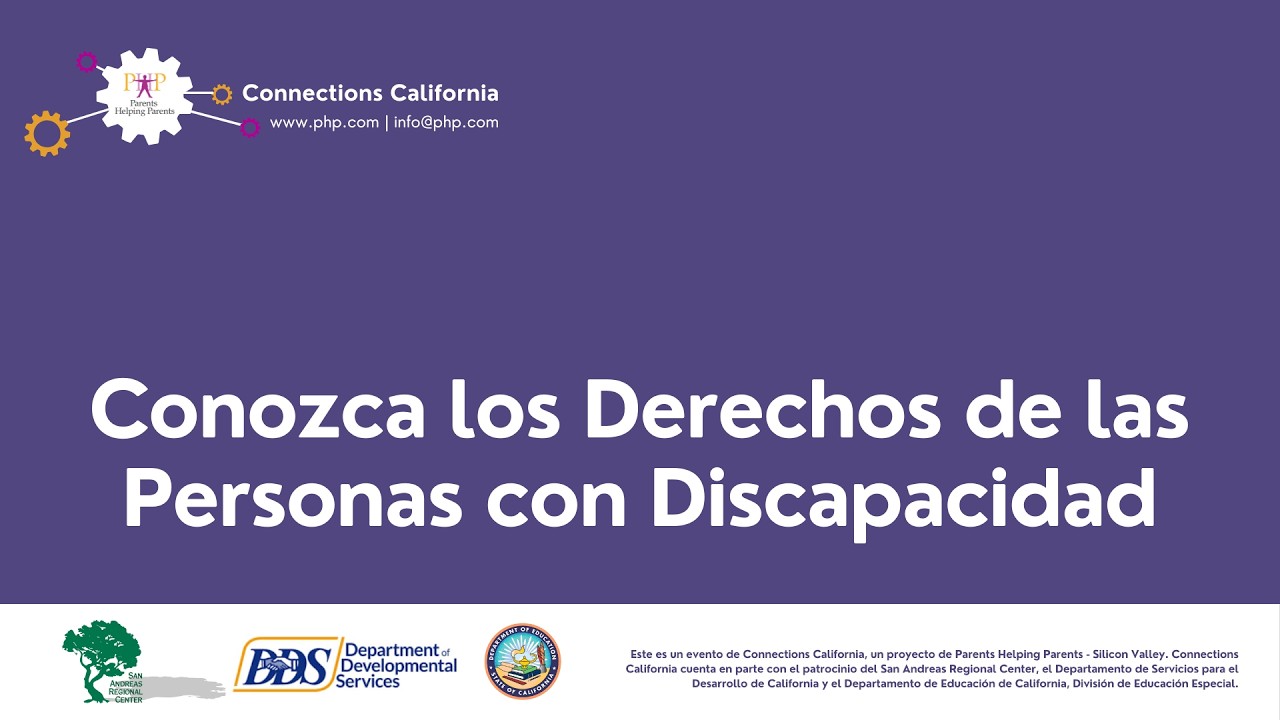 Conozca los Derechos de las Personas con Discapacidad