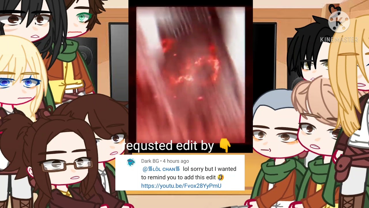 Aot react to edit// part 4// Eren Yeager // gacha club