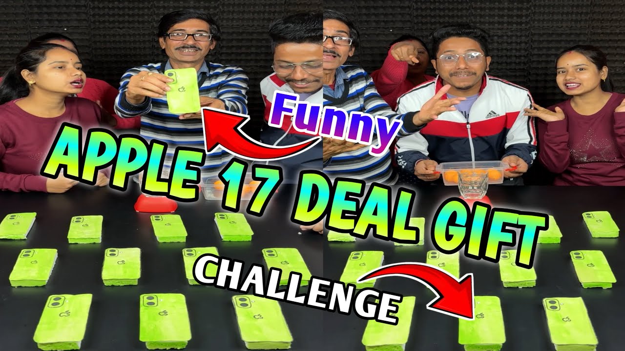Newly Apple 17 Deal Gift Funny Challenge With Family