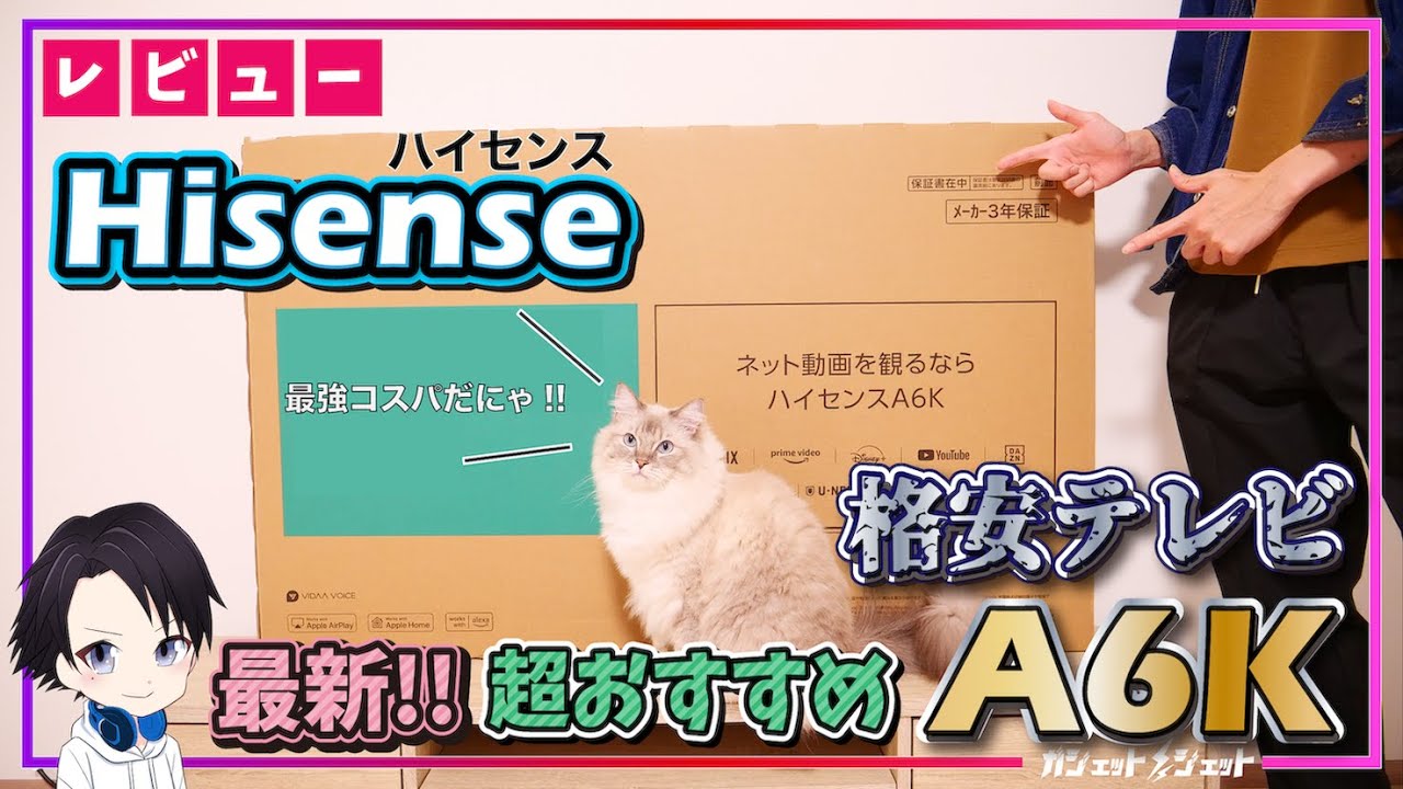 【E6K】【高機能】2023年最新ハイセンスA6Kを徹底レビュー！高コスパモデルなのにハイエンドモデルと遜色ない部分が多数！！おすすめの最新液晶テレビです！！