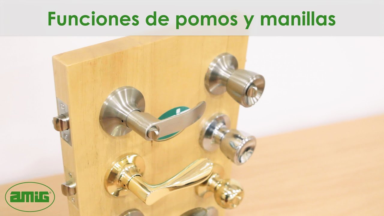 Funciones de pomos y manillas