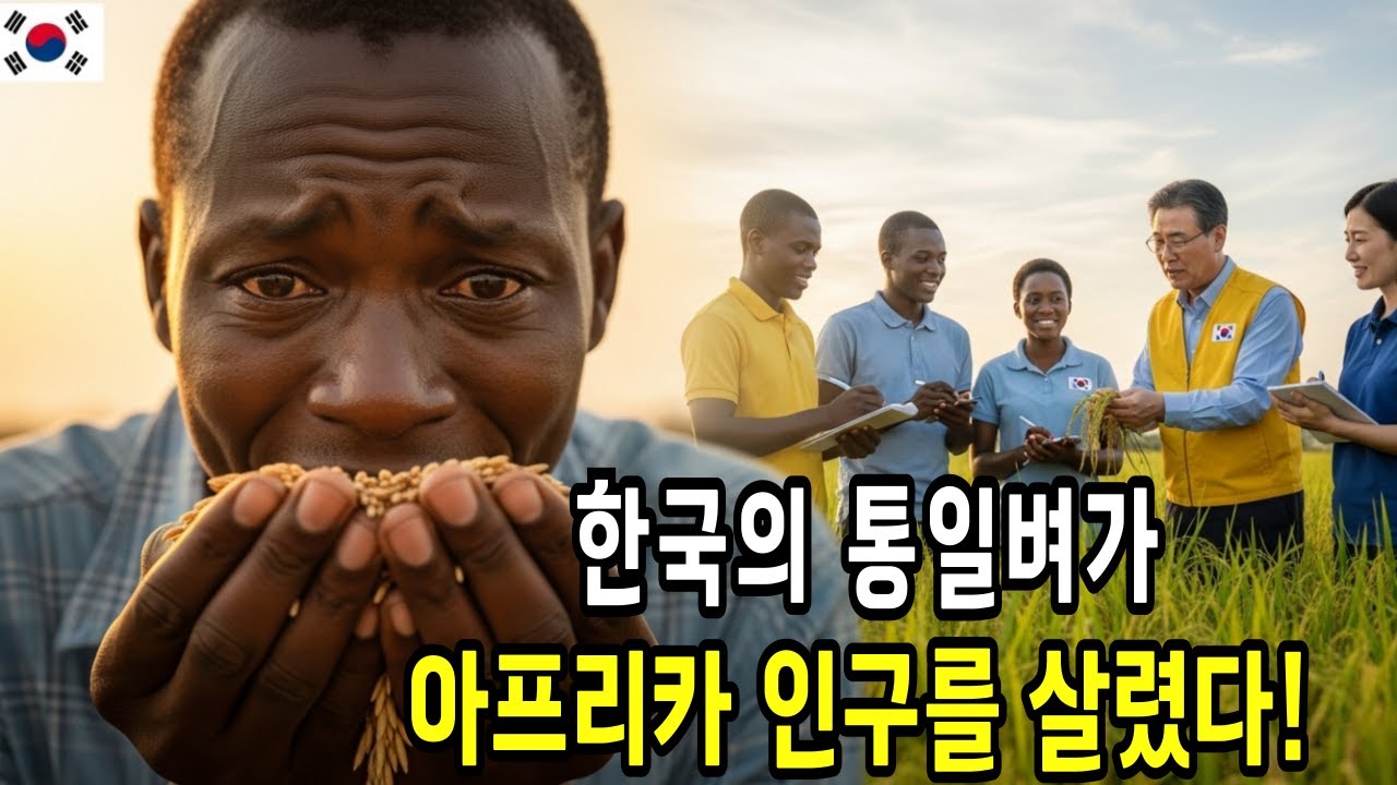 아프리카 식량난을 해결한  한국 통일벼! 수확량에 아프리카 농부는 눈물을 쏟았다! 해외감동사연