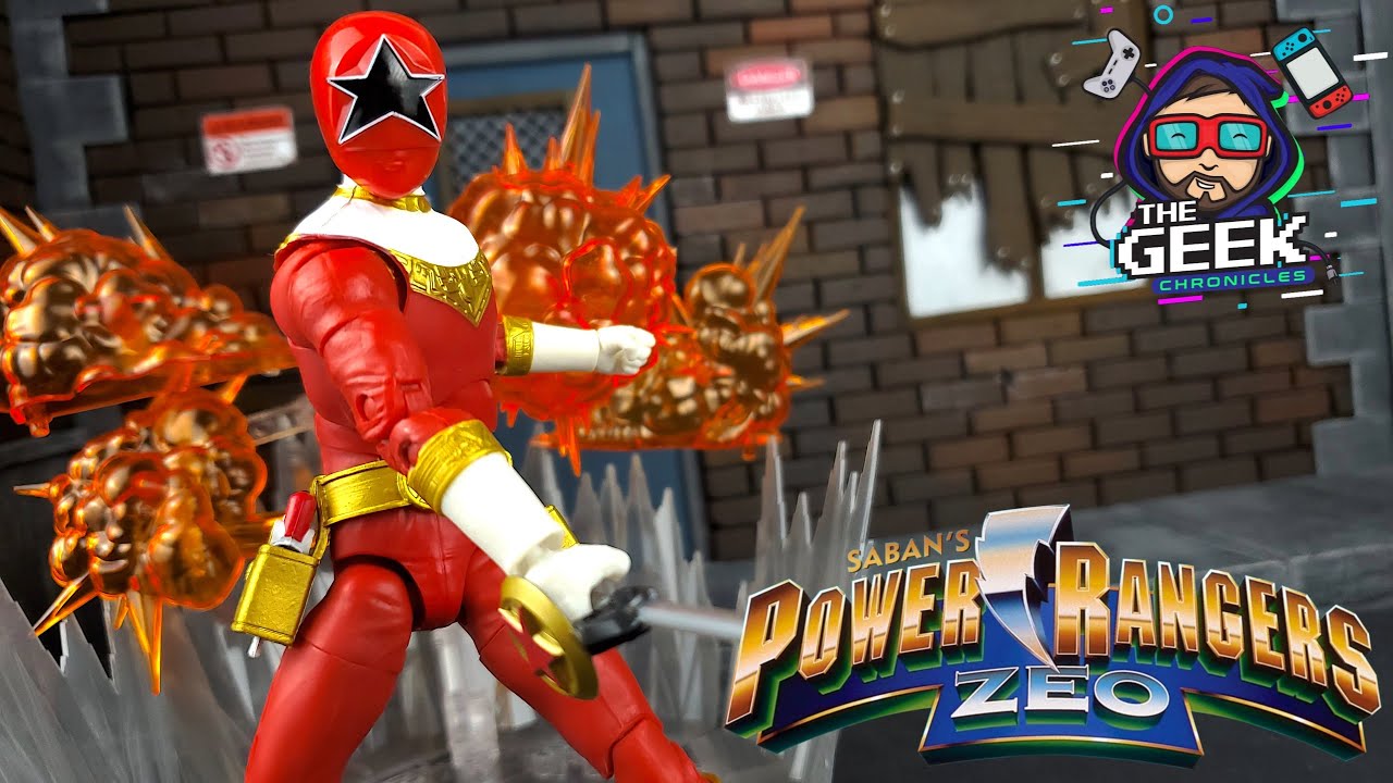Red Zeo Ranger Lightning Collection Power Rangers Zeo Review en Español