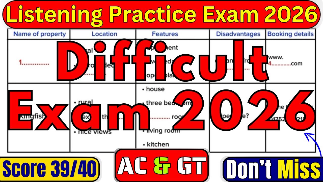 LISTENING IELTS PRACTICE TEST FOR 06, 10, 17, 24 & 31 JANUARY 2026 WITH ANSWERS | IELTS
