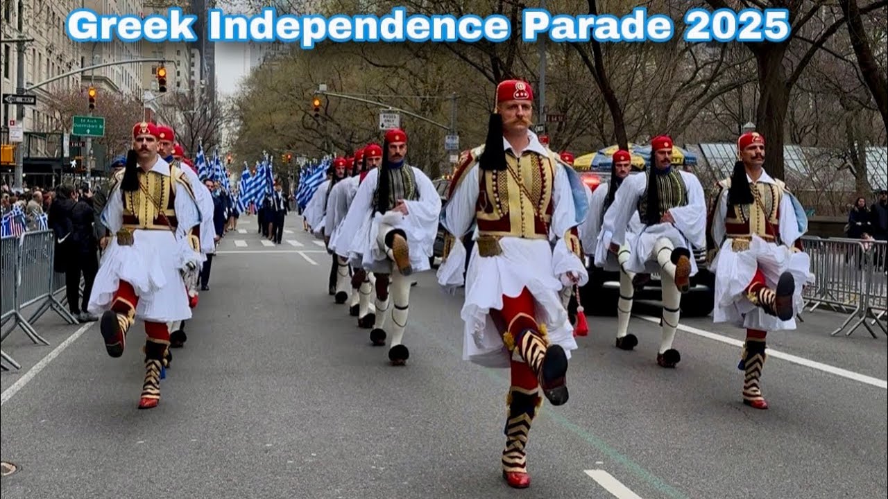 🇬🇷 Greek Independence Day Parade 2025 in New York City (4K)