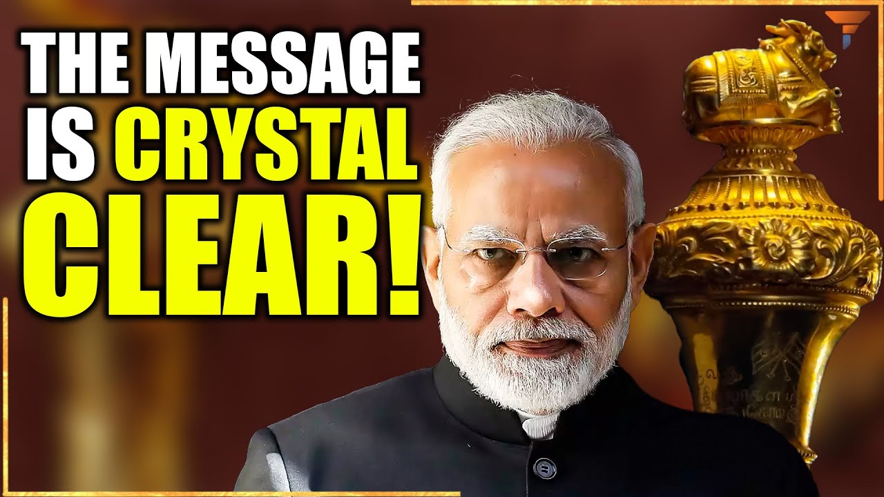 PM Modi with a Rajdand &ndash; The messaging is absolutely clear with this one
