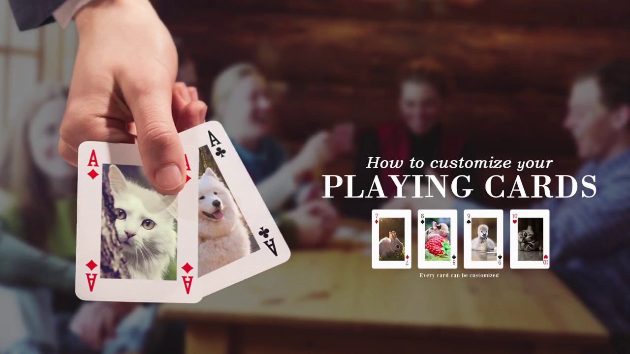 Brightent custom playing card personalized joker easy inexpensive