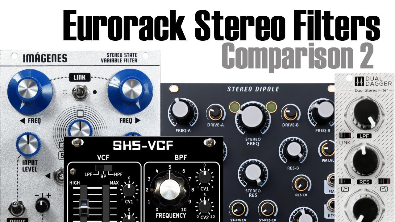 Eurorack stereo filters - comparison 2