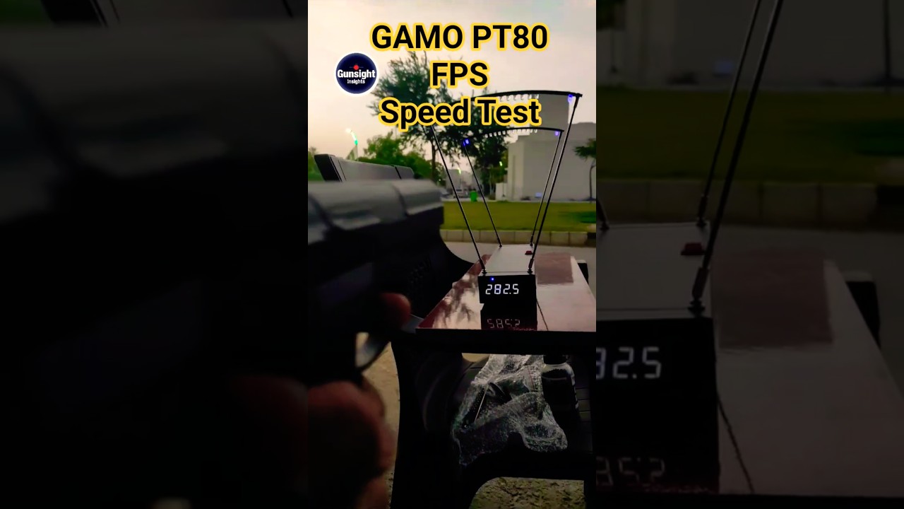 GAMO PT80 FPS Speed Test #clips #gamopt80 #airsoft #shortvideo #asmr #reels #viral #viralvideo #fps