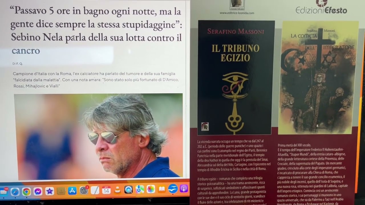Sebino Nela e il tumore al colon