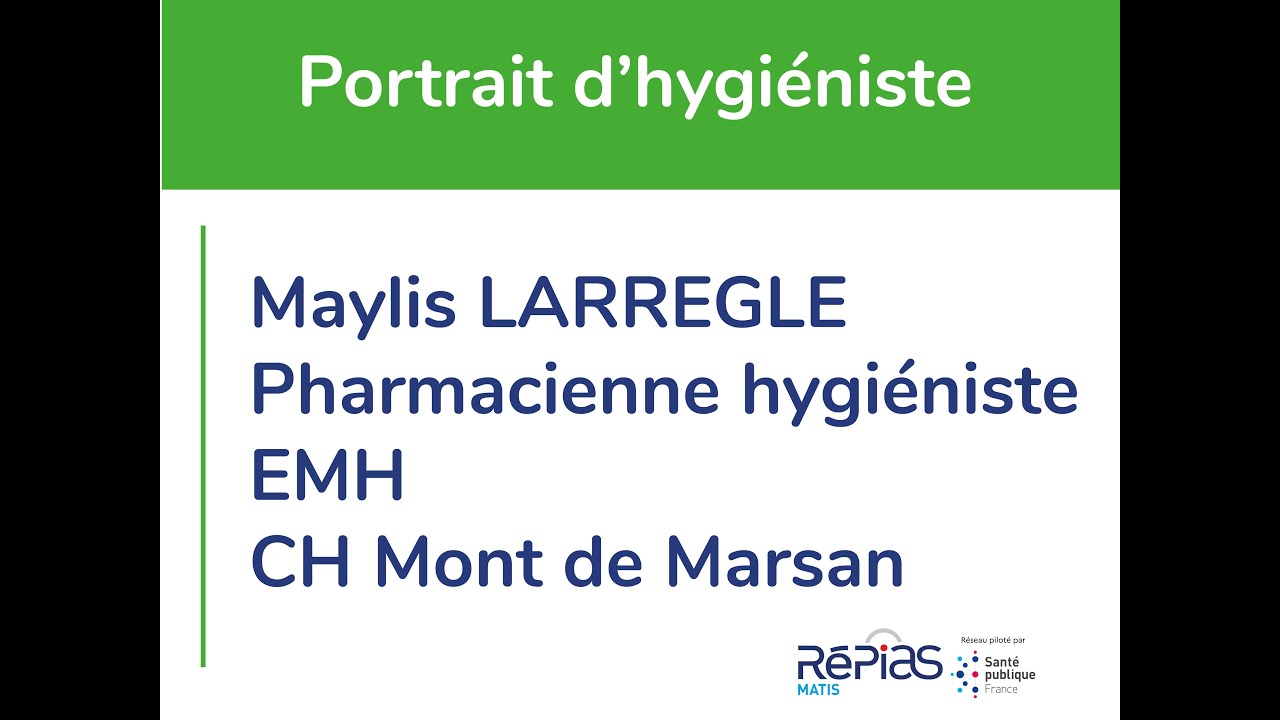 Portrait d'hygi&eacute;niste : pharmacienne EMH - M. Larr&egrave;gle
