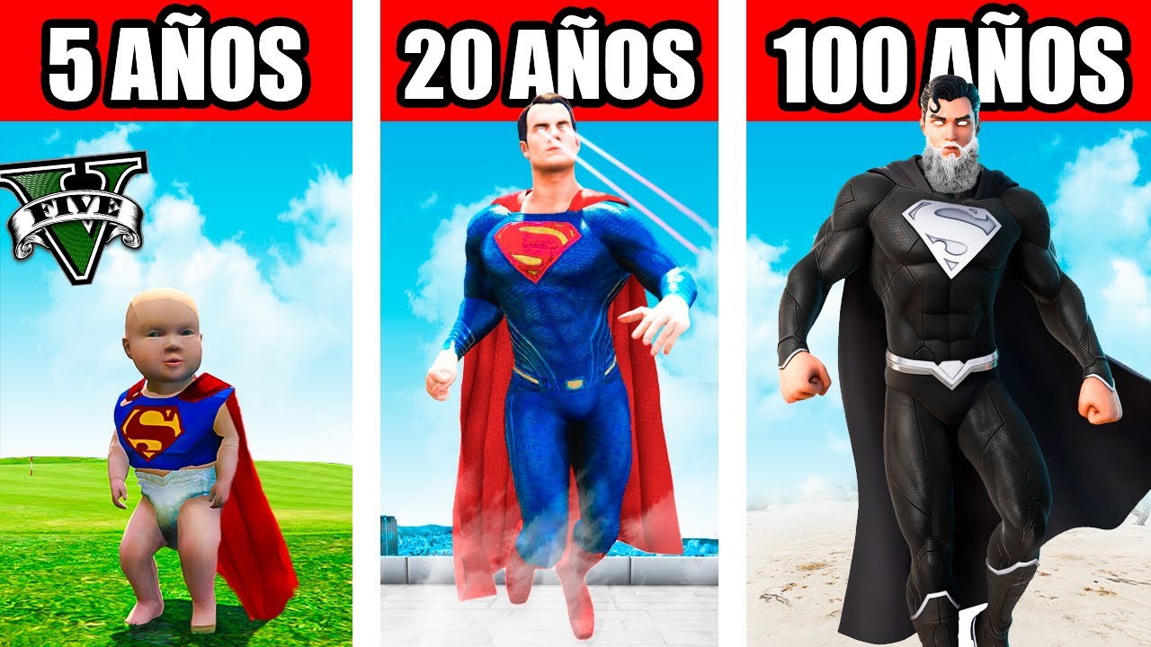 SOBREVIVÍ 100 AÑOS como SUPERMAN en GTA 5!