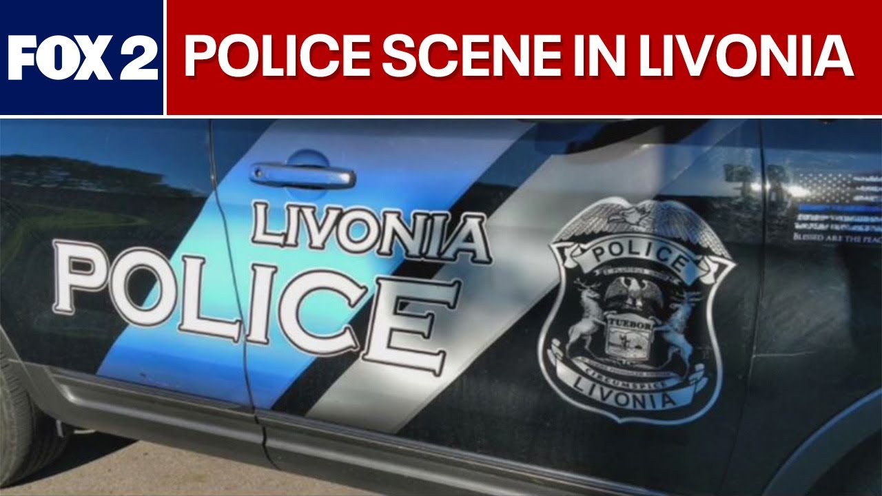 Chopper over Livonia Police scene