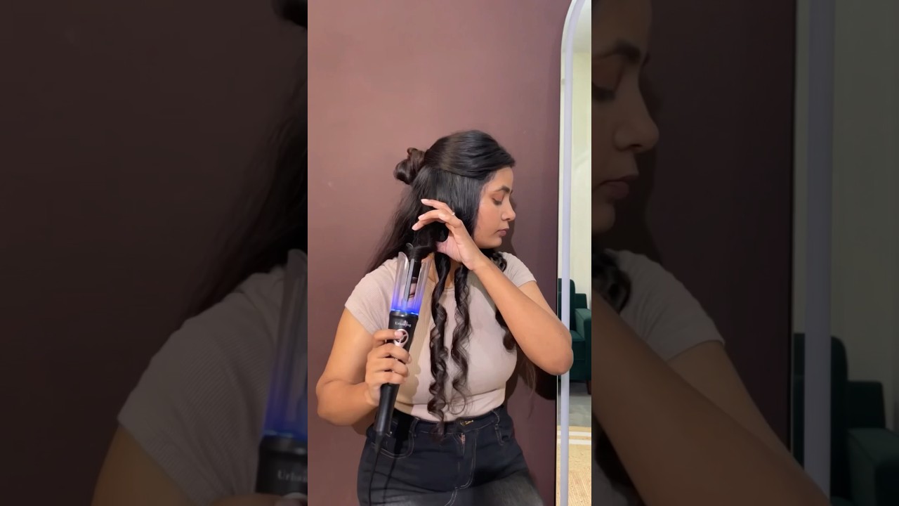 Automatic Hair Curler😳NOT SPONSORED❌ #shorts #amazonhaul #amazonfinds #haulvideo