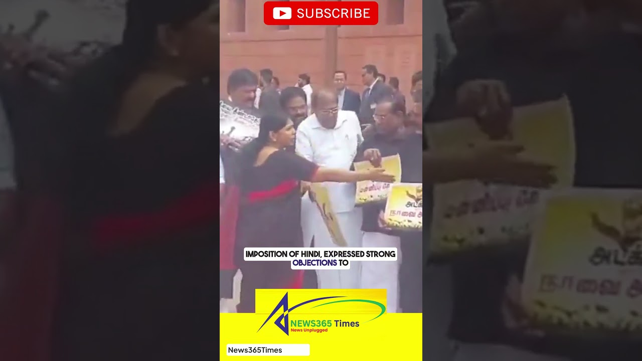 DMK MPs Protest in Parliament Over Union Minister&rsquo;s Remarks on Three-Language Issue #education