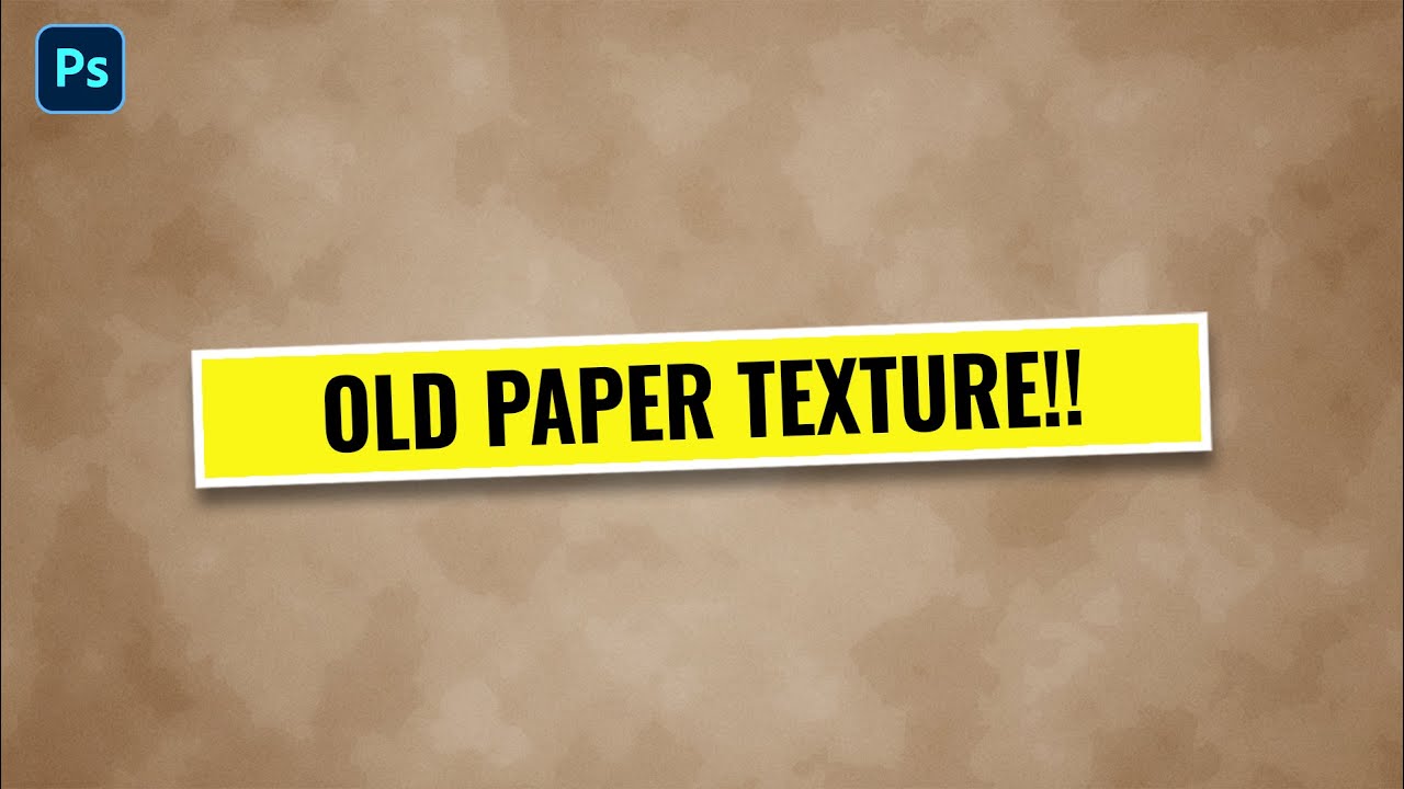Create a Realistic Old Paper Texture Background for Any Design